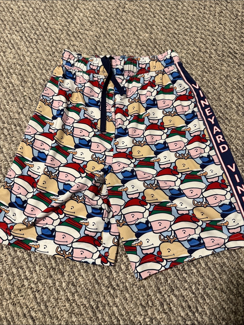 Vineyard Vines Kids Holiday Character Print Pajama Shorts - Multicolor